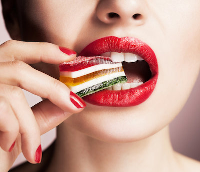 Advertising, Frontpage, Candy, Close Up, Eyeliner, Lips, Make Up, Pink, Red
