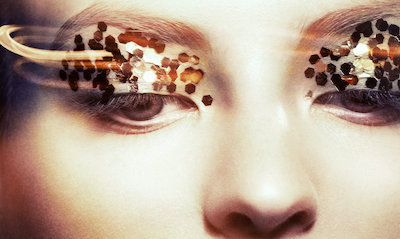 Close Up, Editorial, Eye, flash, Frontpage, Gold, Make Up, Movement, shine