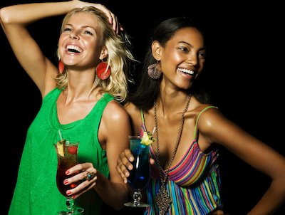 Editorial, Frontpage, Bright Make up, Colour, Drinks, Laughter, Night, Party, Tropics