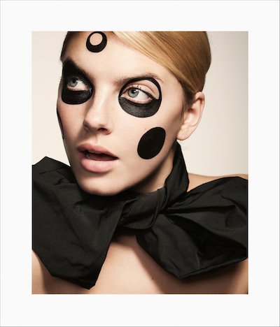 Editorial, Frontpage, 60-tal, Black, Black Make Up, Close Up, Face